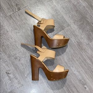 High heel bell bottom clogs!